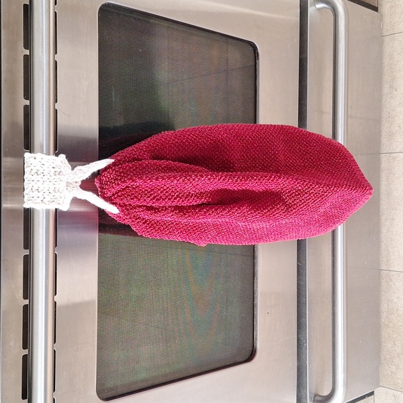 Handknit Kitchen Towel Loop - Picture 2 of 5